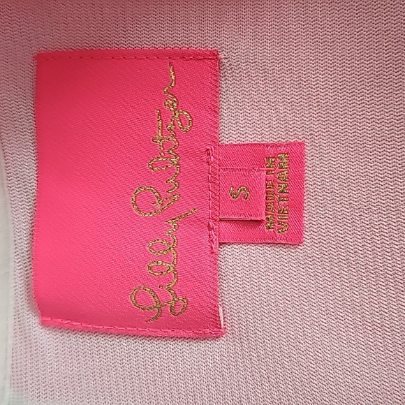 Lilly Pulitzer Tisbury Shift Dress Prosecco Pink Lucky Catch Stripe Sz Small - Picture 10 of 16